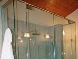 frameless shower doorr with header