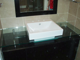 Bathroom Glass Counter Top