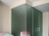 Glass Rooms and Doors: Frame-less Frosted Glass